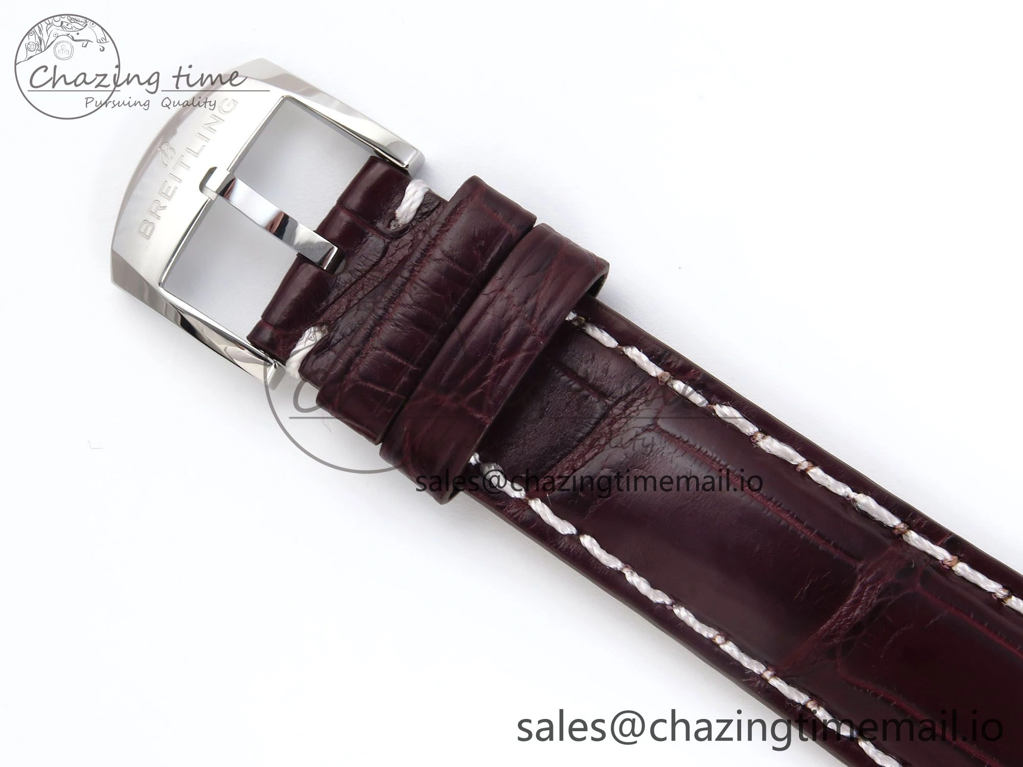 Navitimer 1 RG SS 38mm TF 1:1 Best Edition White Bezel White Dial on Brown Leather Strap A2824