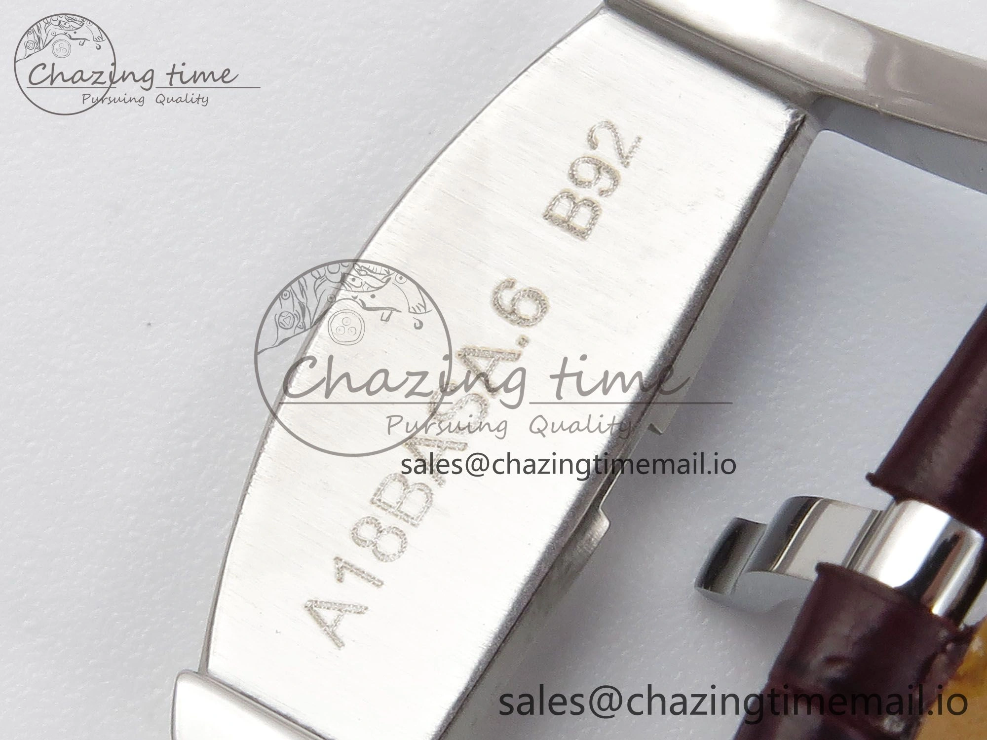 Navitimer 1 RG SS 38mm TF 1:1 Best Edition White Bezel White Dial on Brown Leather Strap A2824