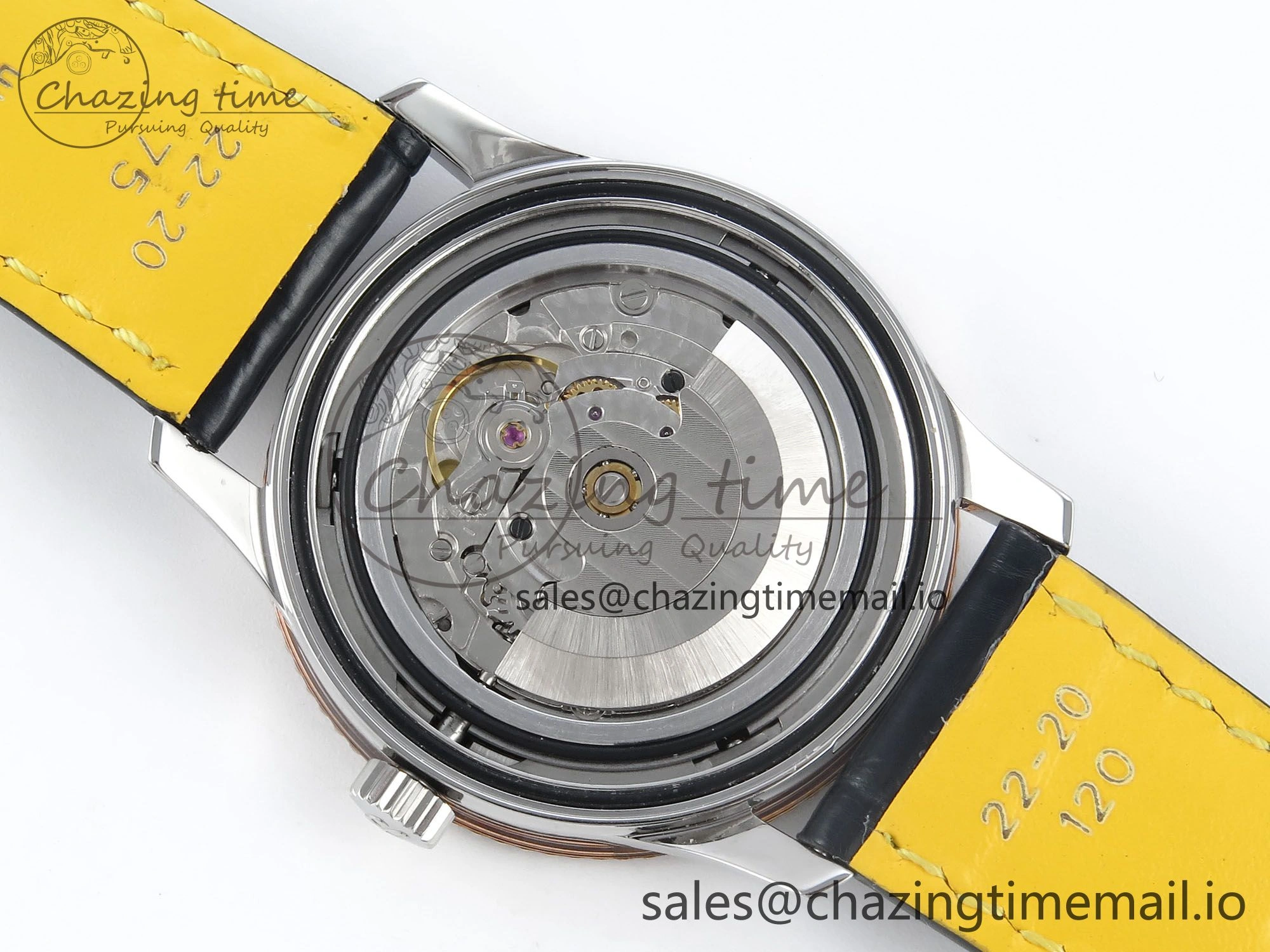 Navitimer 1 RG SS 41mm TF 1:1 Best Edition White Bezel Gray Dial on Blue Leather Strap A2824
