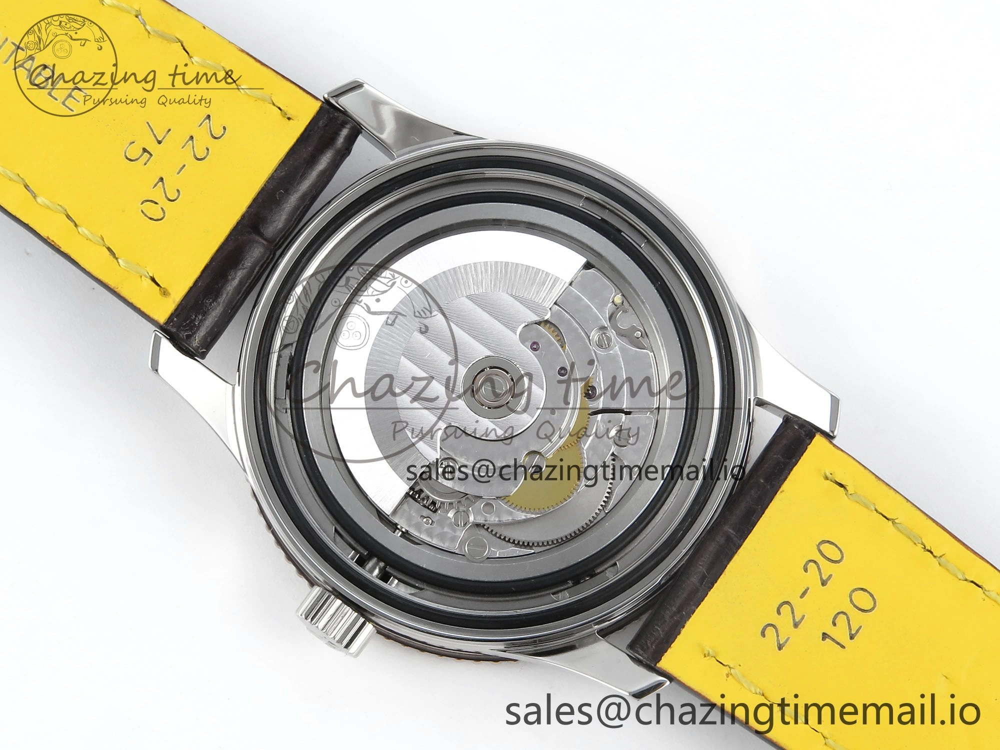 Navitimer 1 RG SS 41mm TF 1:1 Best Edition White Bezel White Dial on Brown Leather Strap A2824