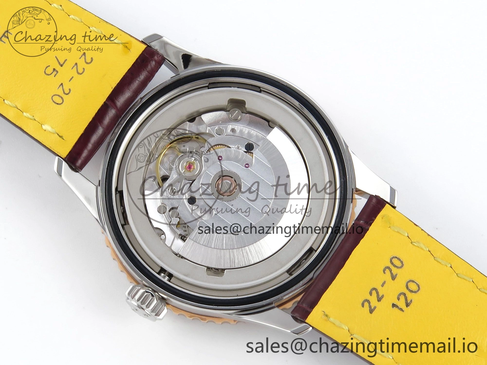 Navitimer 1 RG SS 41mm TF 1:1 Best Edition White Bezel White Dial on Brown Leather Strap A2824