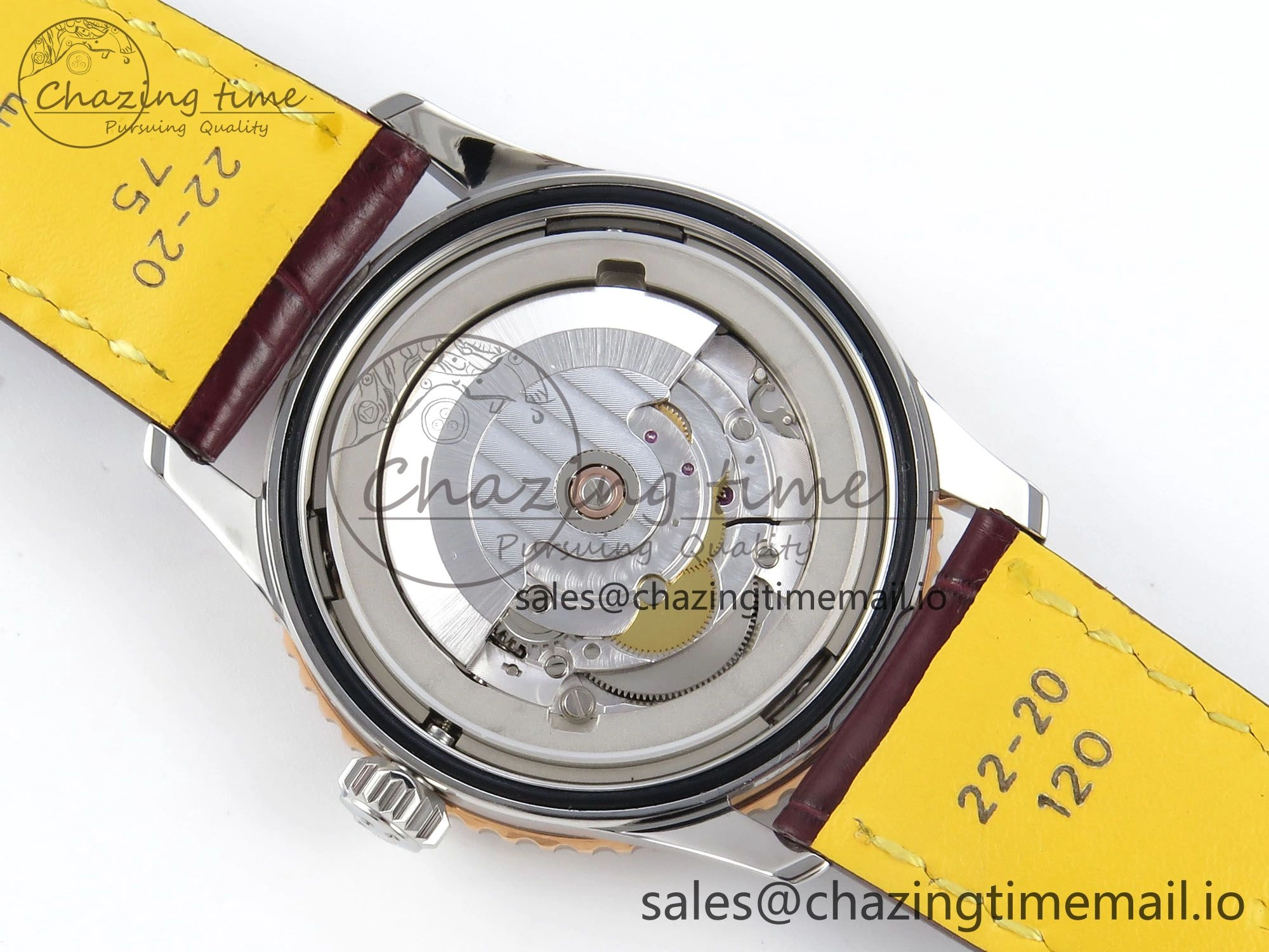 Navitimer 1 RG SS 41mm TF 1:1 Best Edition White Bezel White Dial on Brown Leather Strap A2824
