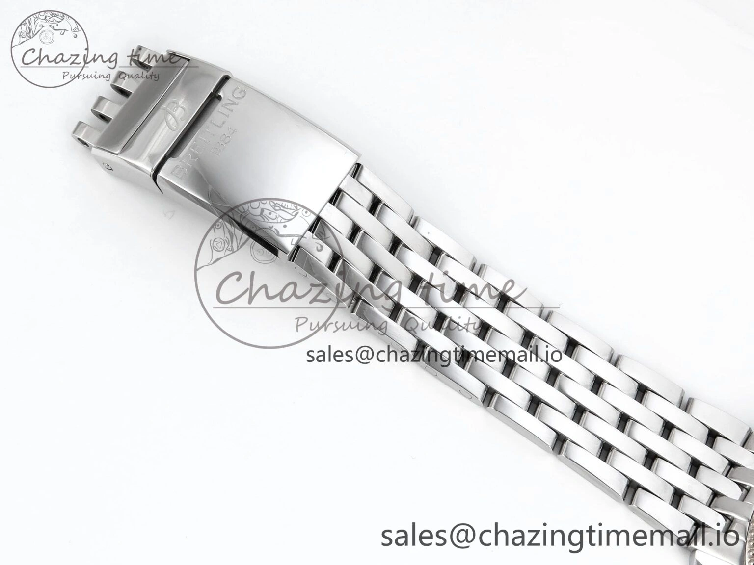 Navitimer 1 SS 38mm TF 1:1 Best Edition RG Bezel White Dial on SS Bracelet A2824