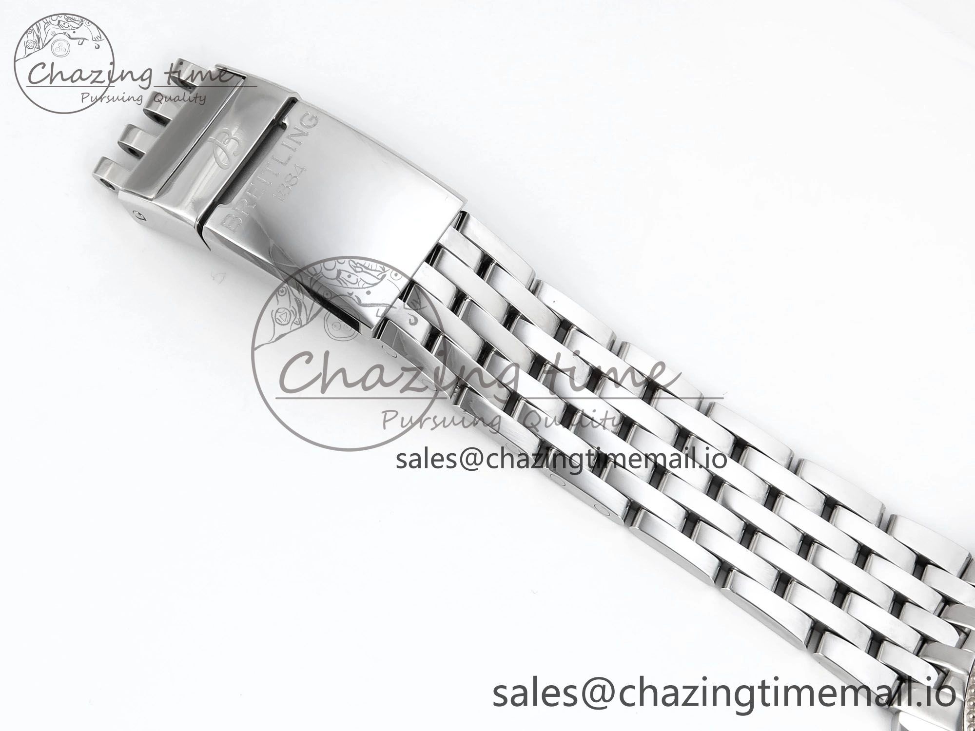 Navitimer 1 SS 38mm TF 1:1 Best Edition RG Bezel White Dial on SS Bracelet A2824