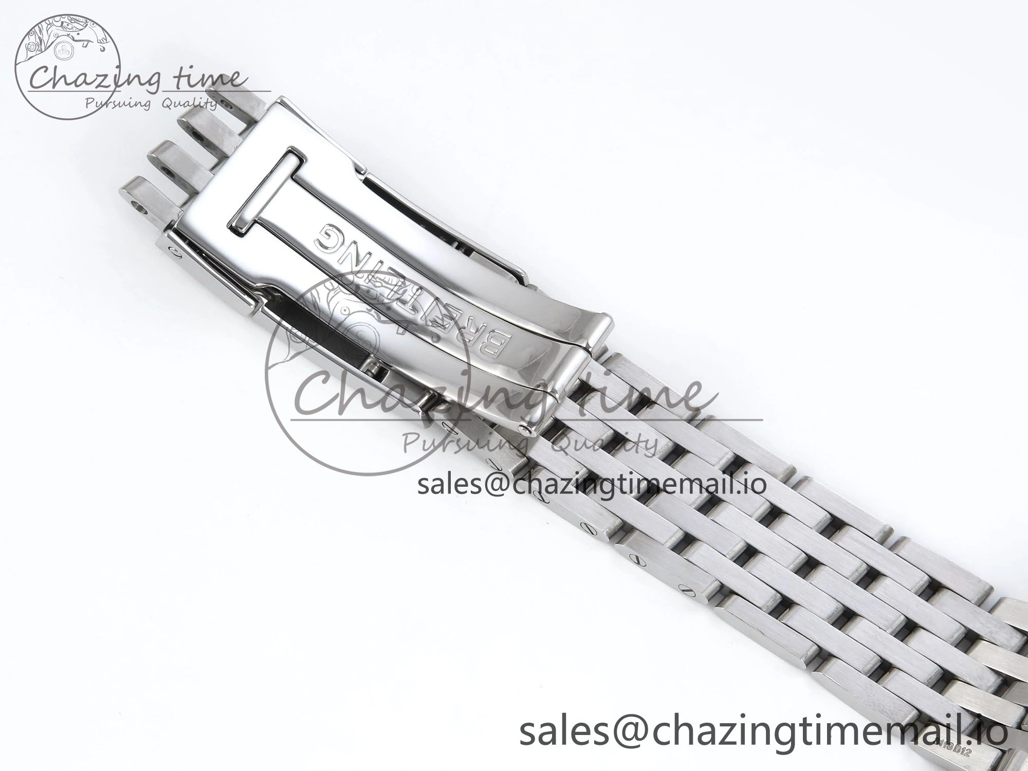 Navitimer 1 SS 38mm TF 1:1 Best Edition RG Bezel White Dial on SS Bracelet A2824