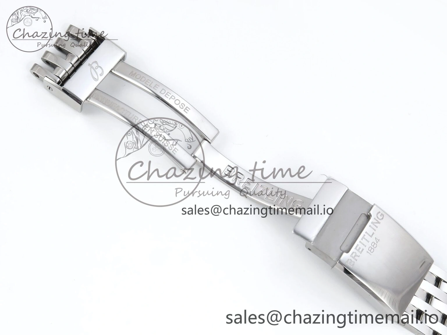 Navitimer 1 SS 38mm TF 1:1 Best Edition RG Bezel White Dial on SS Bracelet A2824