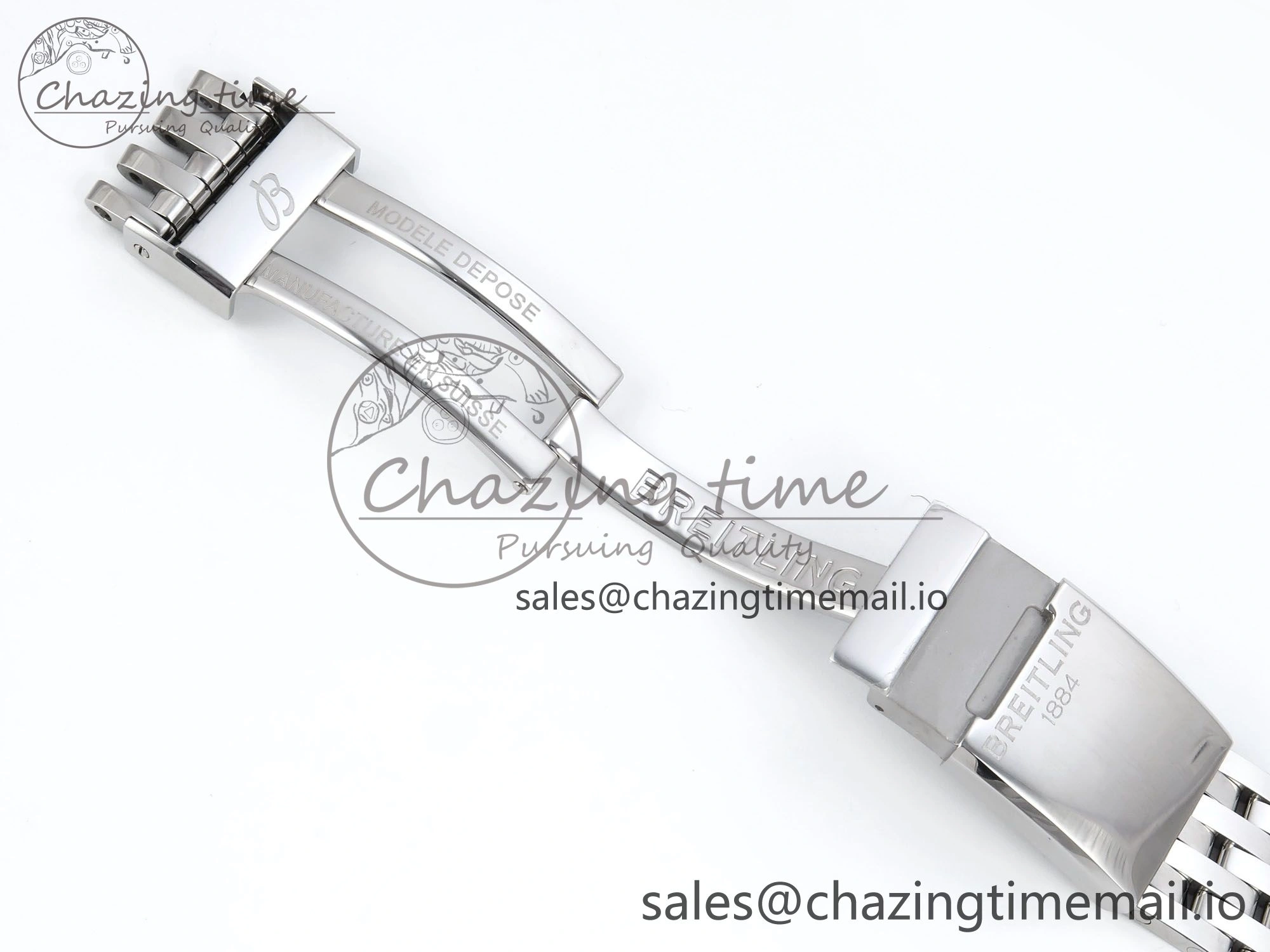 Navitimer 1 SS 38mm TF 1:1 Best Edition RG Bezel White Dial on SS Bracelet A2824
