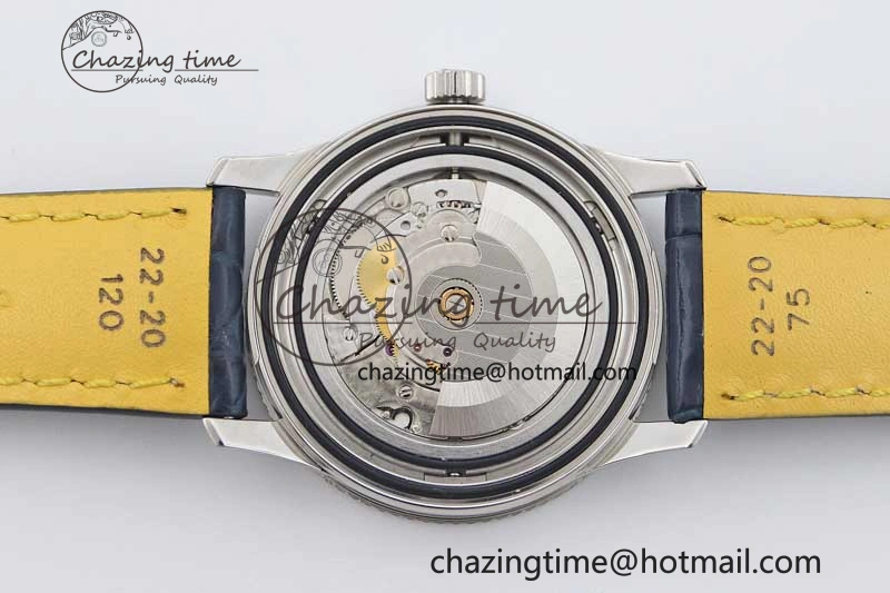 Navitimer 1 SS 38mm TF 1:1 Best Edition SS Bezel White Dial on Blue Croco Strap A2824