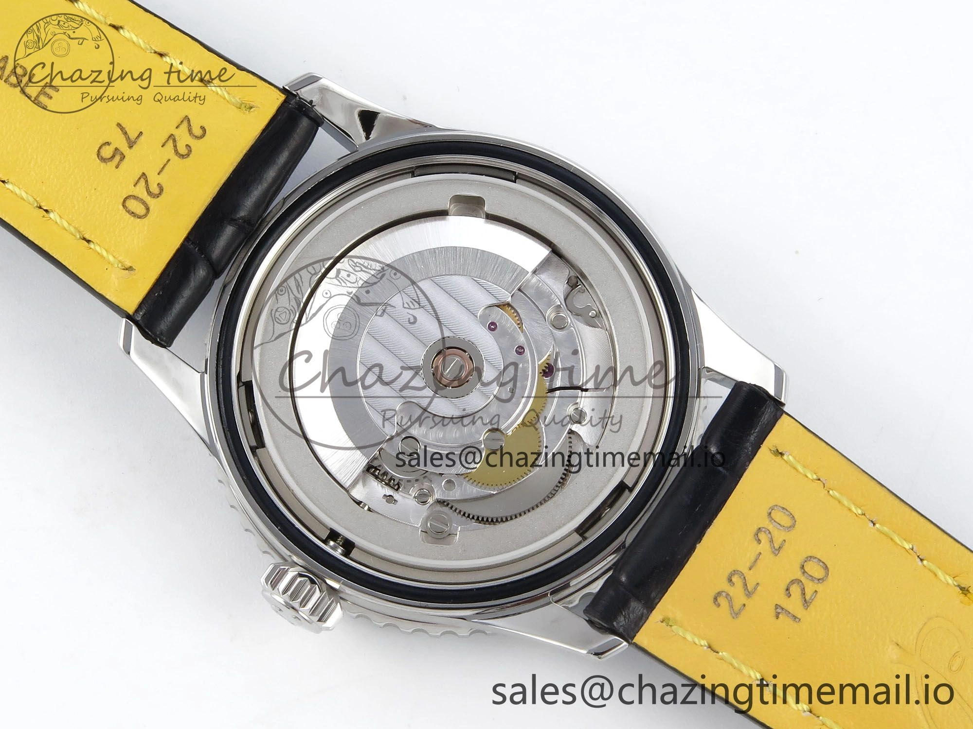 Navitimer 1 SS 41mm TF 1:1 Best Edition Blue Bezel Blue Dial on Black Leather Strap A2824