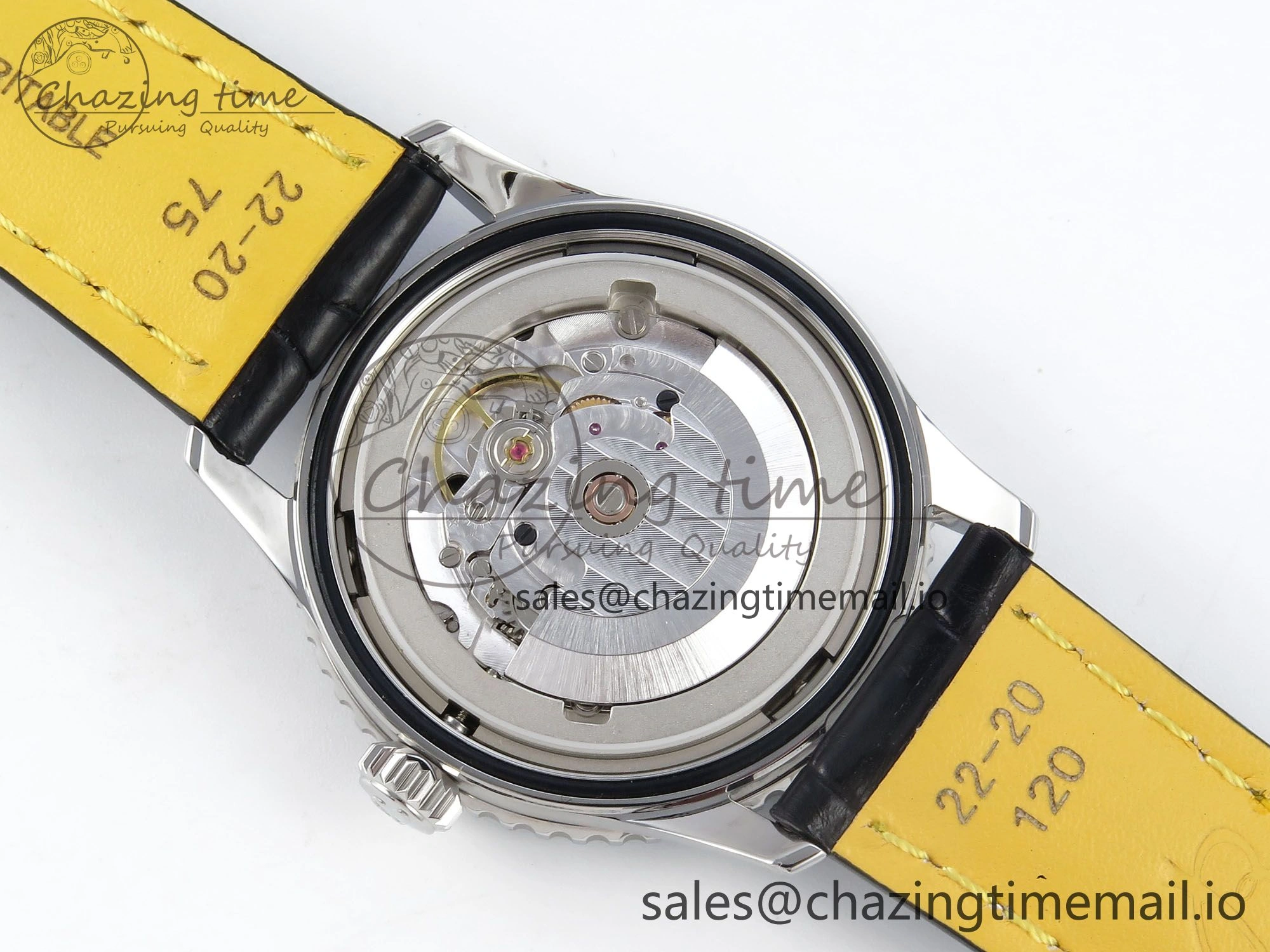 Navitimer 1 SS 41mm TF 1:1 Best Edition Blue Bezel Blue Dial on Black Leather Strap A2824