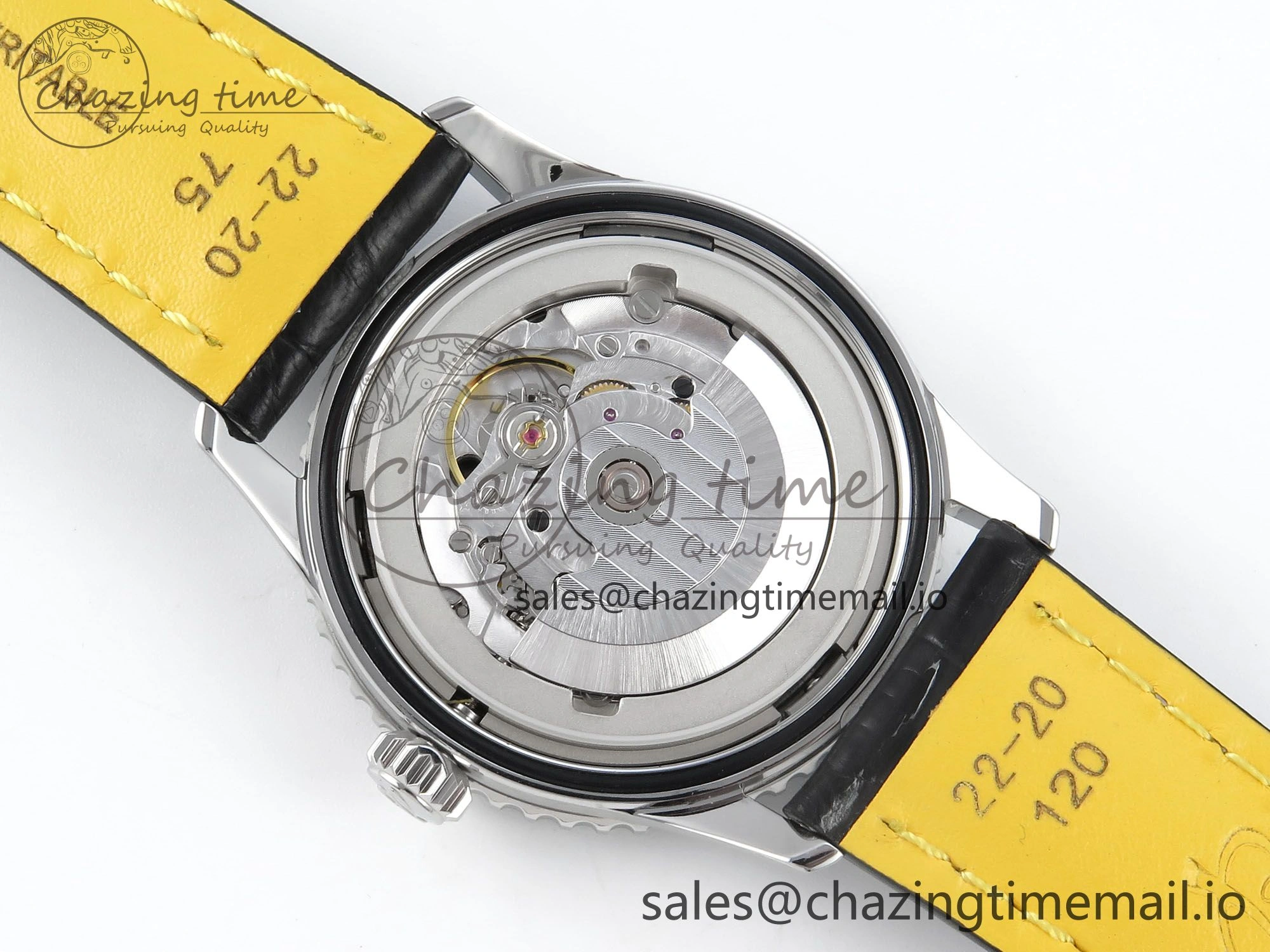 Navitimer 1 SS 41mm TF 1:1 Best Edition Green Bezel Green Dial on Black Leather Strap A2824