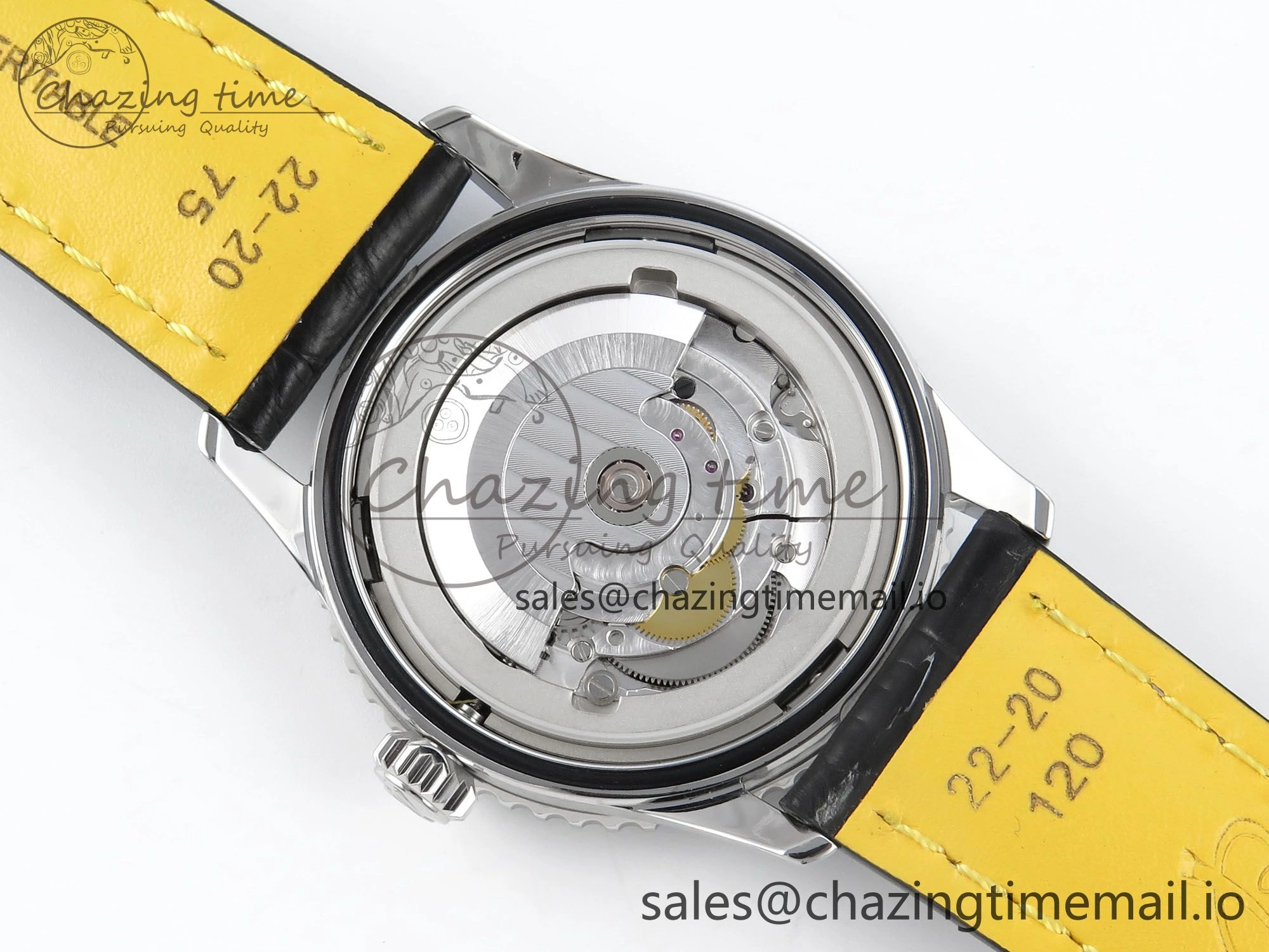Navitimer 1 SS 41mm TF 1:1 Best Edition Green Bezel Green Dial on Black Leather Strap A2824