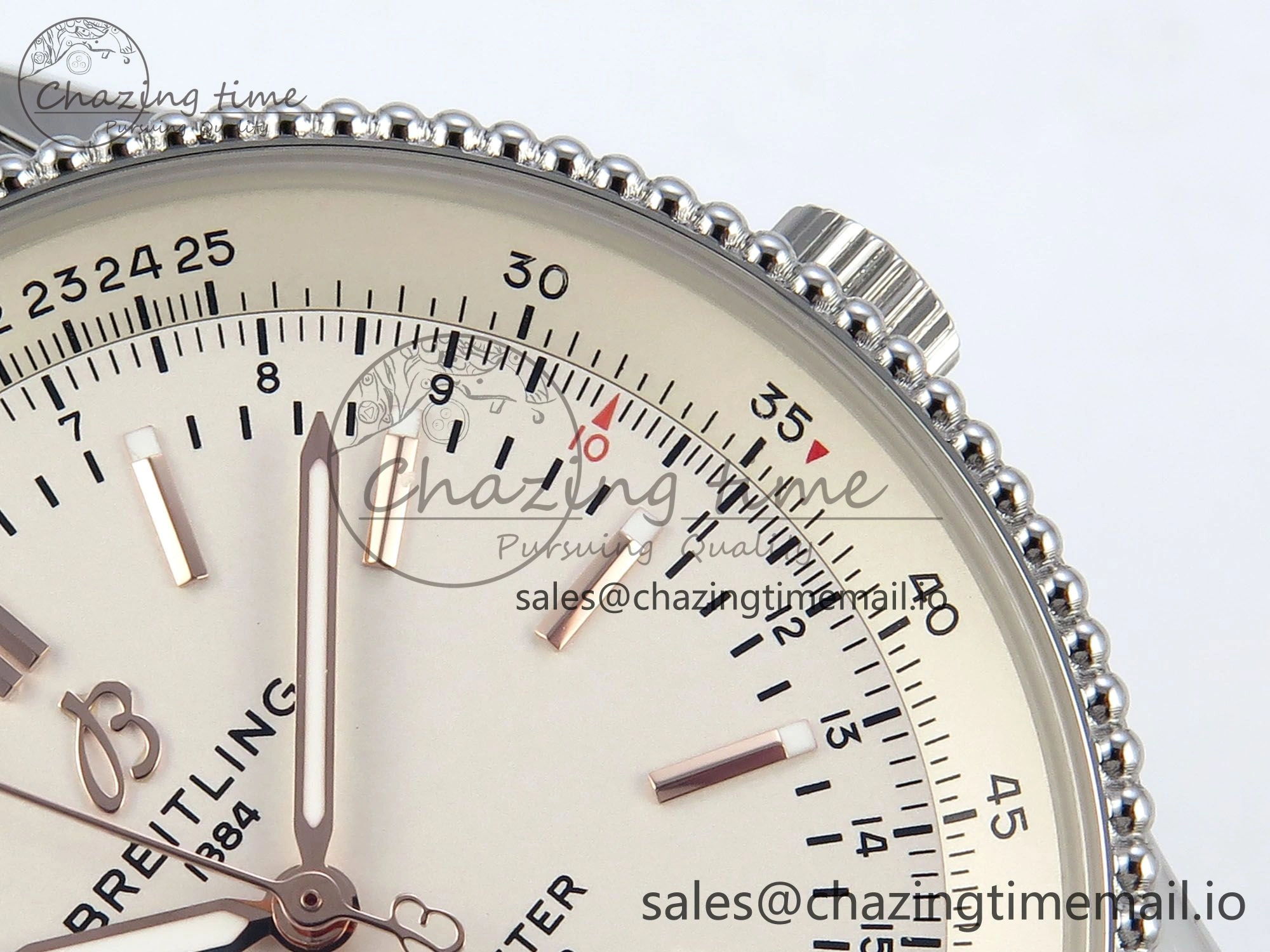 Navitimer 1 SS 41mm TF 1:1 Best Edition SS Bezel White Dial on SS Bracelet A2824