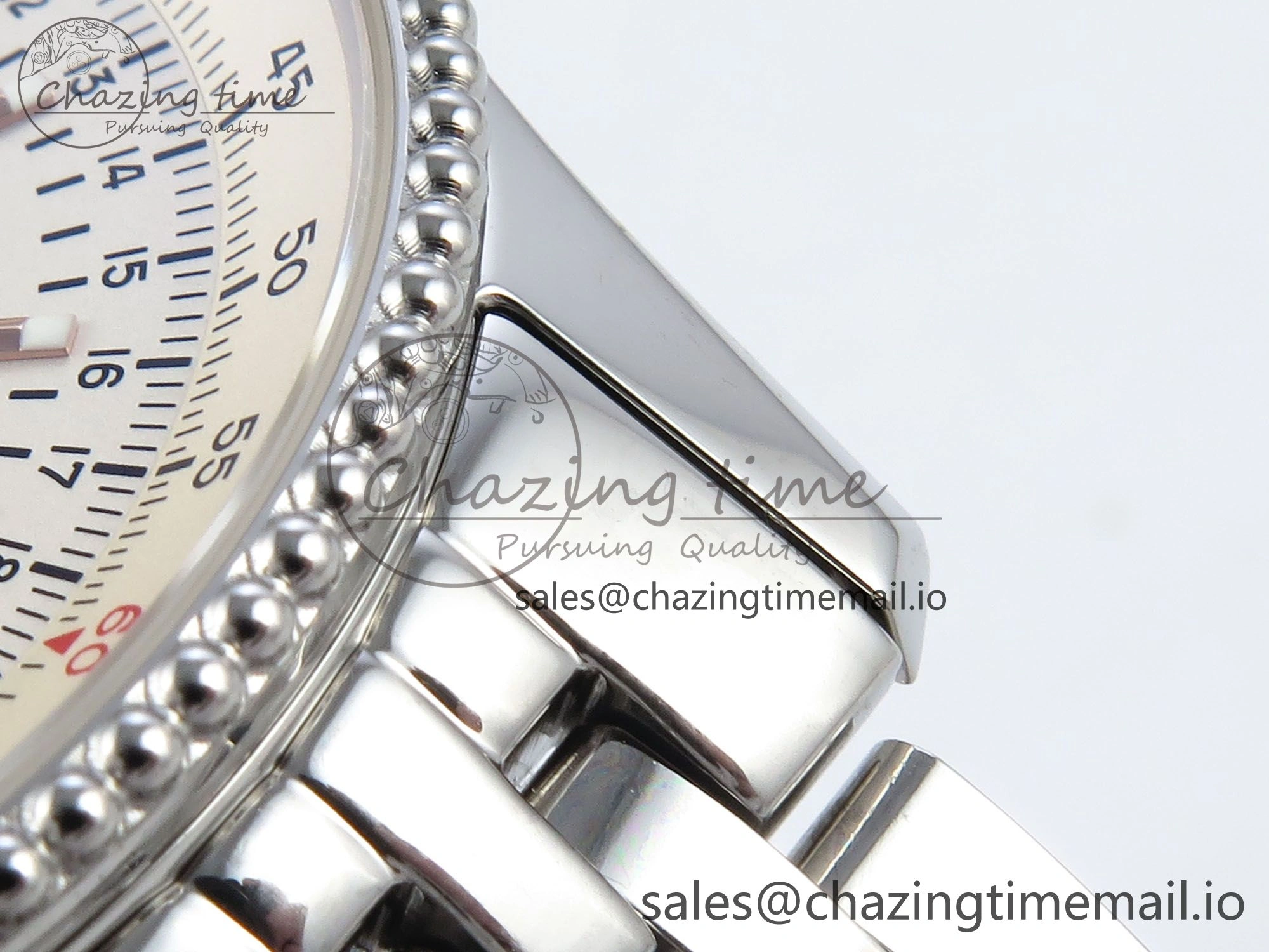 Navitimer 1 SS 41mm TF 1:1 Best Edition SS Bezel White Dial on SS Bracelet A2824