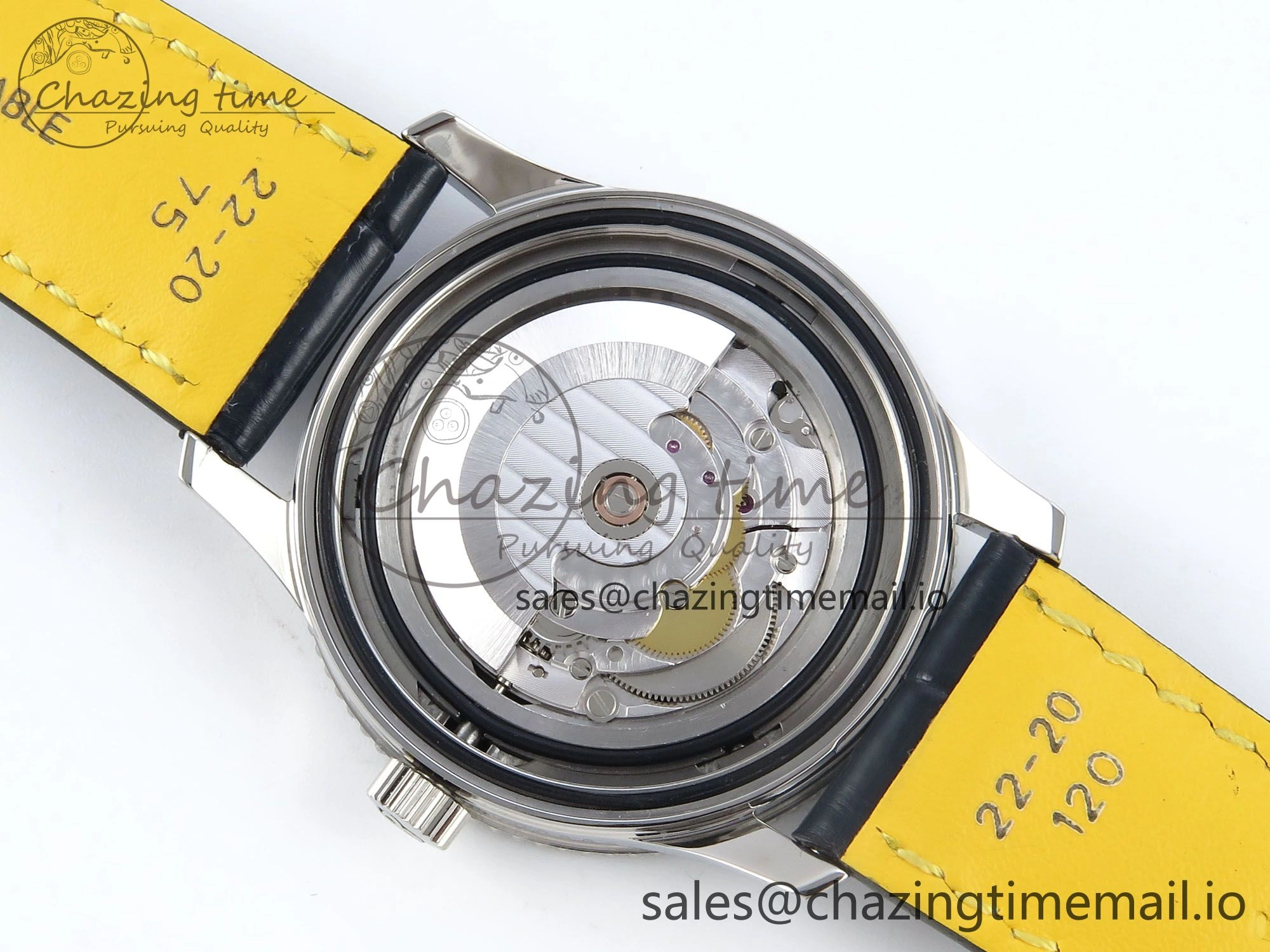 Navitimer 1 SS 41mm TF 1:1 Best Edition White Bezel Blue Dial on Black Leather Strap A2824