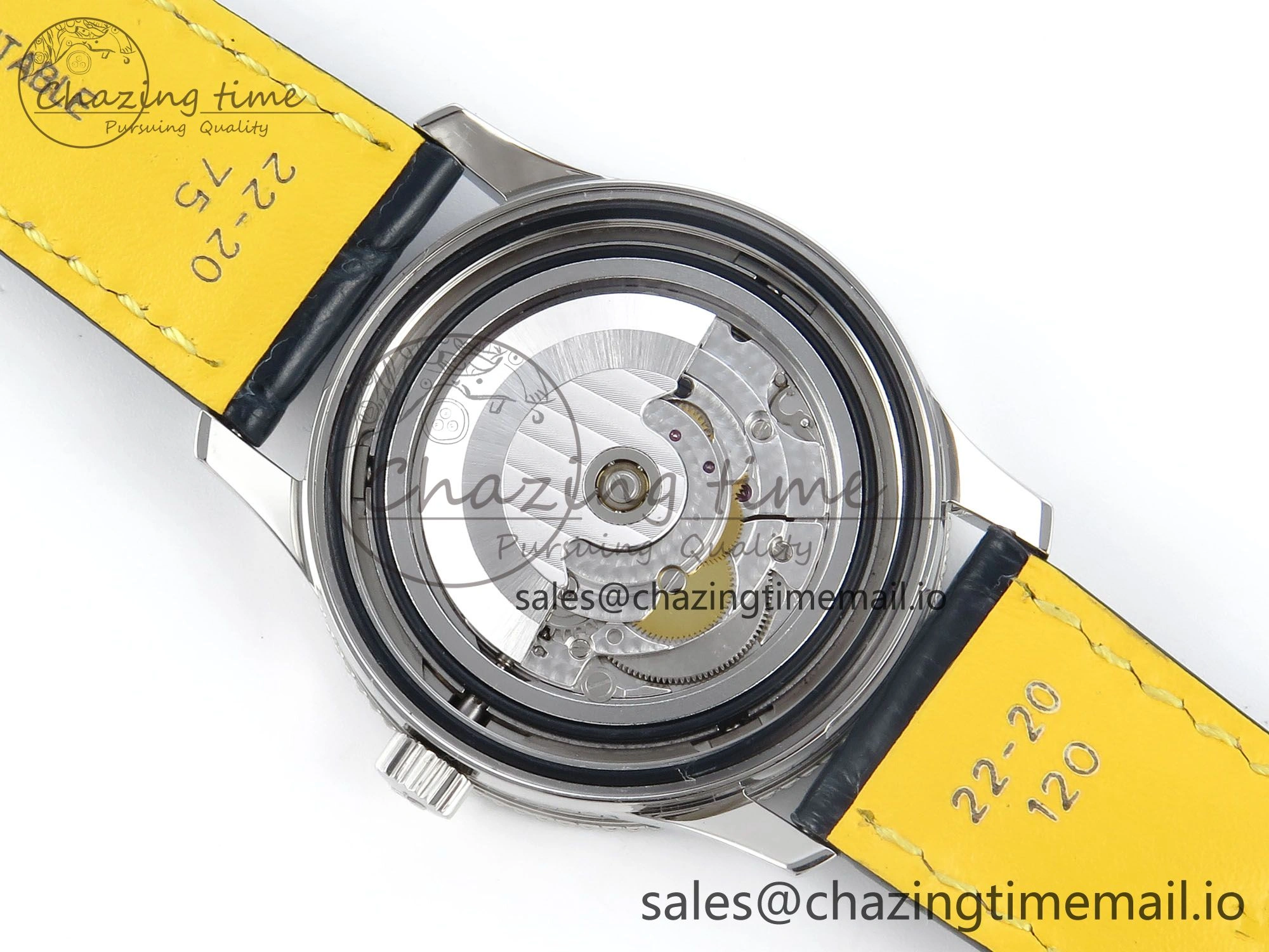 Navitimer 1 SS 41mm TF 1:1 Best Edition White Bezel Blue Dial on Blue Leather Strap A2824