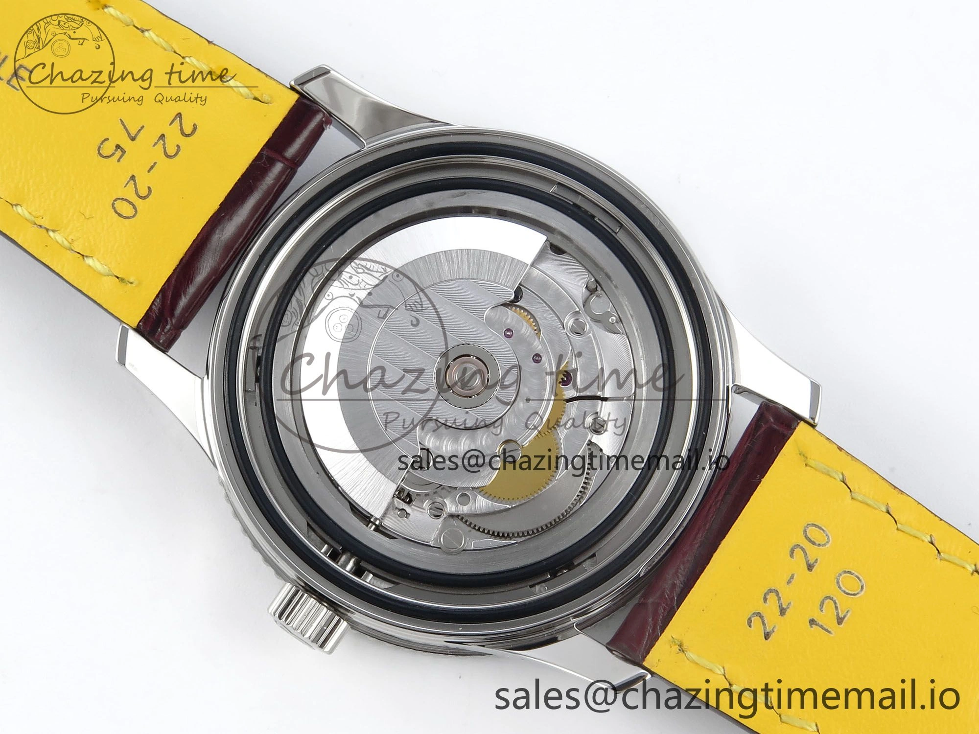 Navitimer 1 SS 41mm TF 1:1 Best Edition White Bezel Blue Dial on Brown Leather Strap A2824