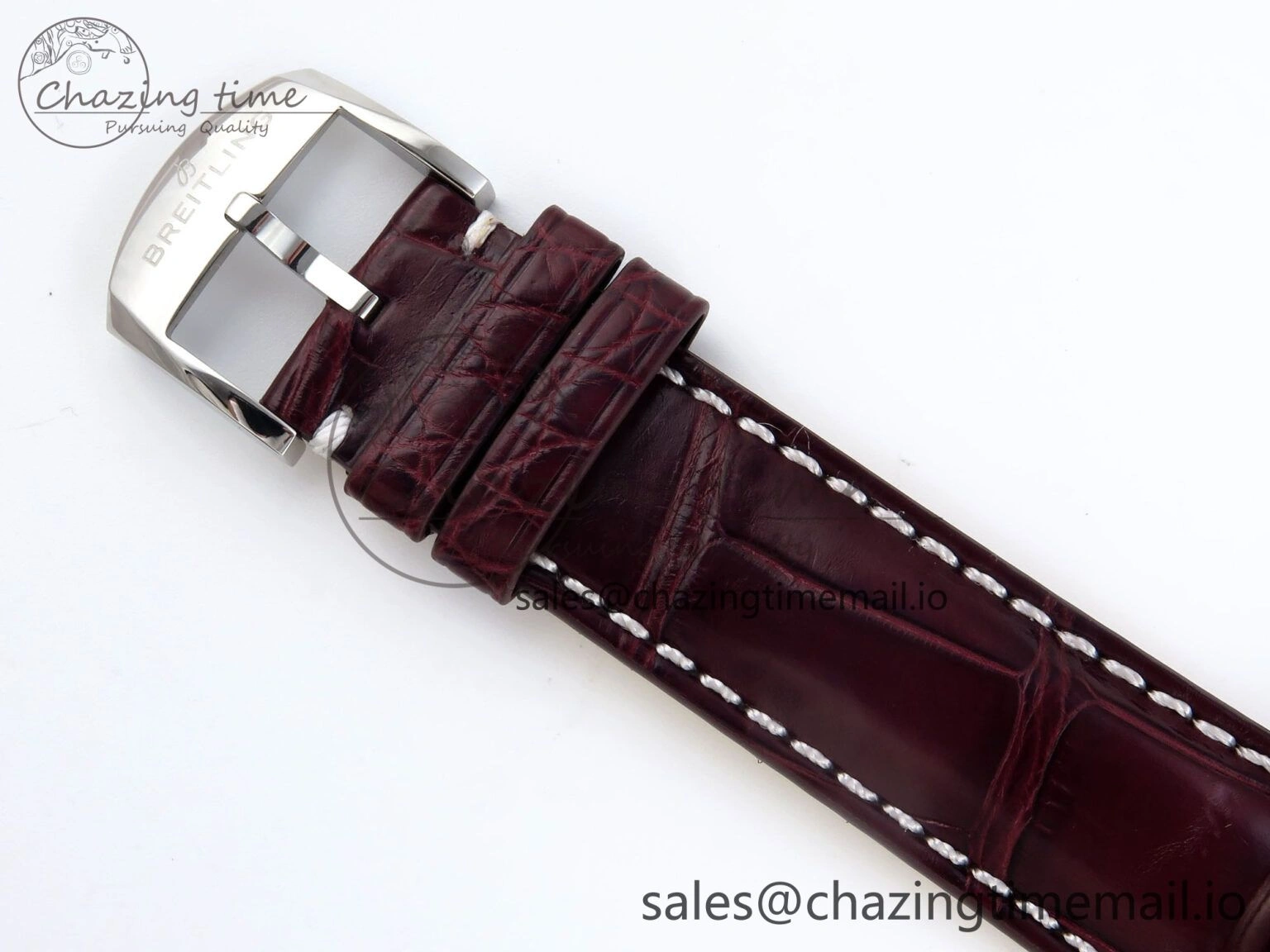 Navitimer 1 SS 41mm TF 1:1 Best Edition White Bezel Blue Dial on Brown Leather Strap A2824