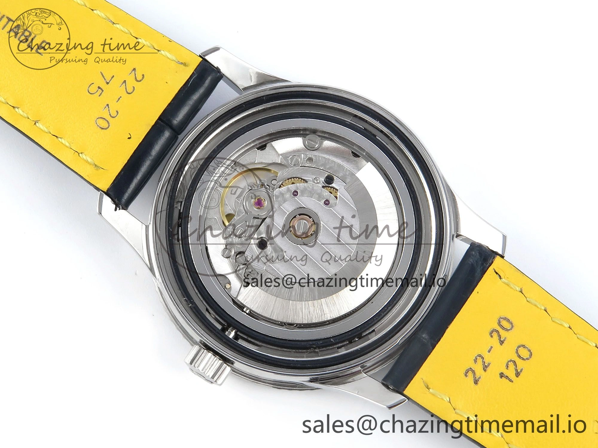 Navitimer 1 SS 41mm TF 1:1 Best Edition White Bezel White Dial on Blue Leather Strap A2824