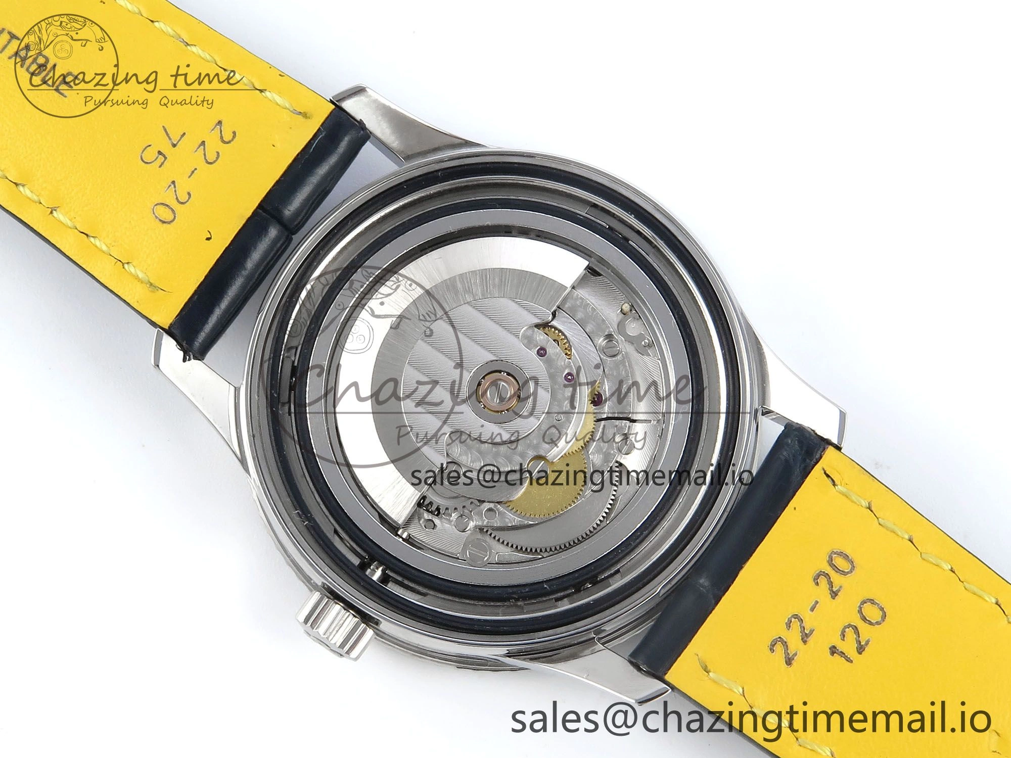Navitimer 1 SS 41mm TF 1:1 Best Edition White Bezel White Dial on Blue Leather Strap A2824