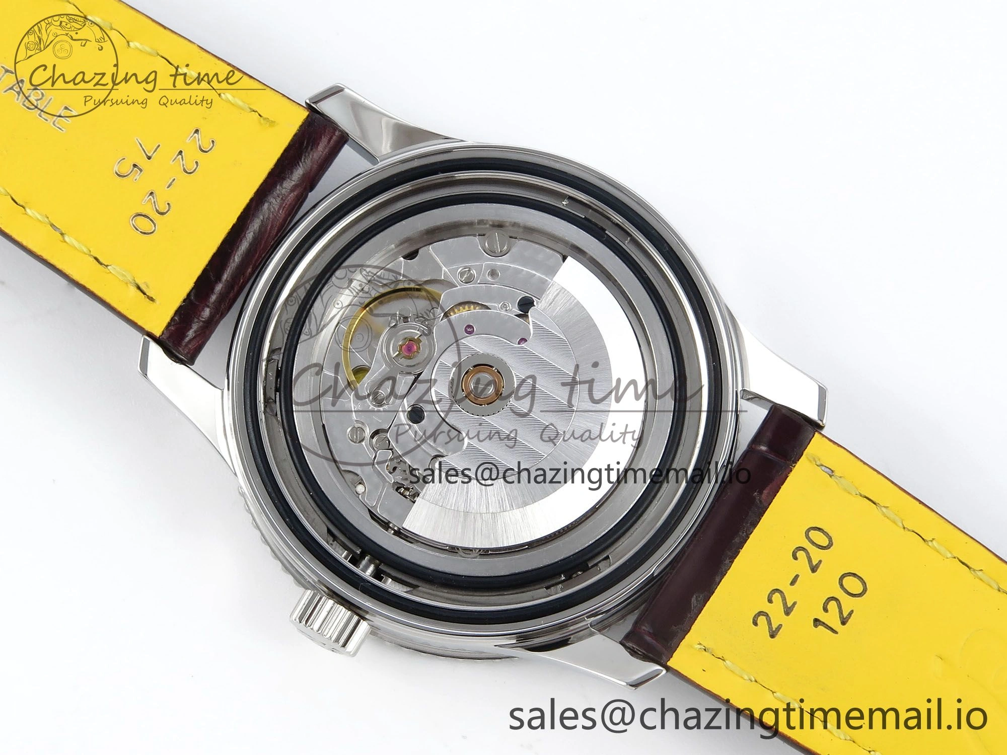 Navitimer 1 SS 41mm TF 1:1 Best Edition White Bezel White Dial on Brown Leather Strap A2824