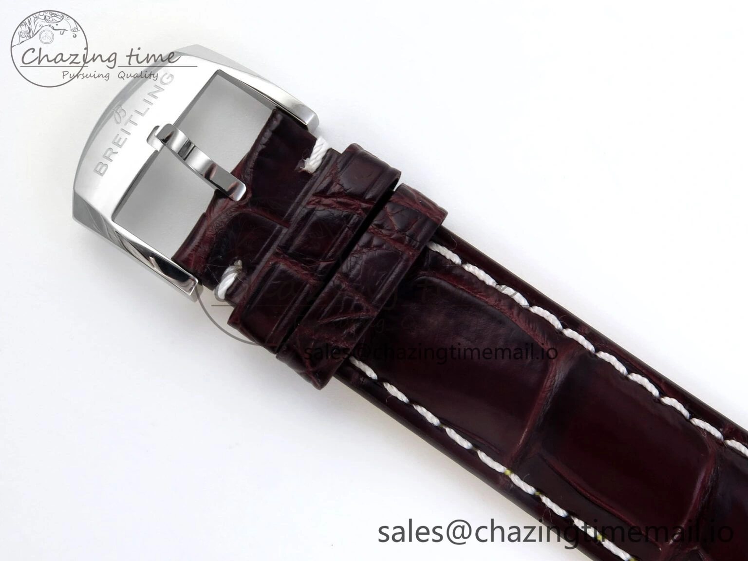 Navitimer 1 SS 41mm TF 1:1 Best Edition White Bezel White Dial on Brown Leather Strap A2824