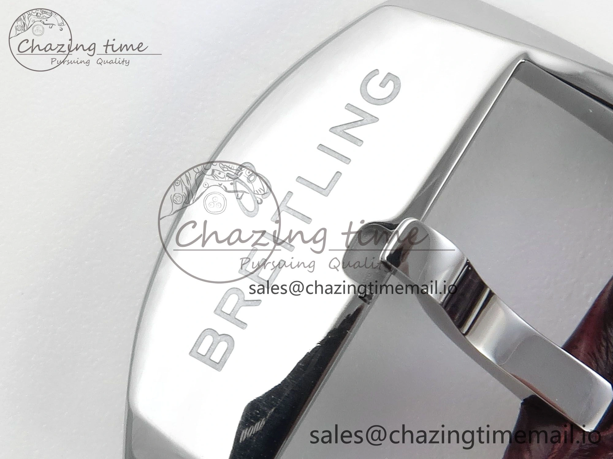 Navitimer 1 SS 41mm TF 1:1 Best Edition White Bezel White Dial on Brown Leather Strap A2824