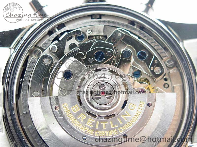Navitimer 1 SS 43mm GF 1:1 Best Edition Blue Dial on SS Bracelet A7750