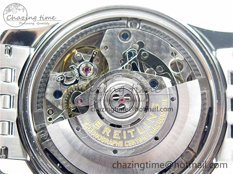 Navitimer 1 SS 43mm GF 1:1 Best Edition Blue Dial on SS Bracelet A7750