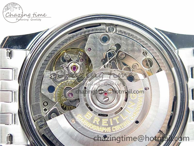 Navitimer 1 SS 43mm GF 1:1 Best Edition White Dial on SS Bracelet A7750