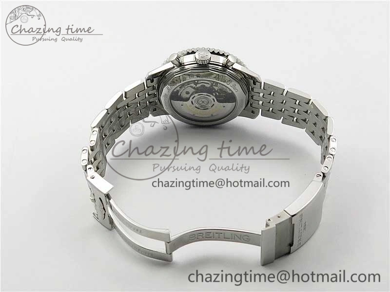 Navitimer 1 SS 43mm GF 1:1 Best Edition White Dial on SS Bracelet A7750