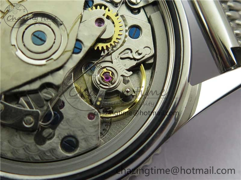 Navitimer 41mm SS B50 Best Edition SS Black Dial Numeral Markers on SS Bracelet A7750