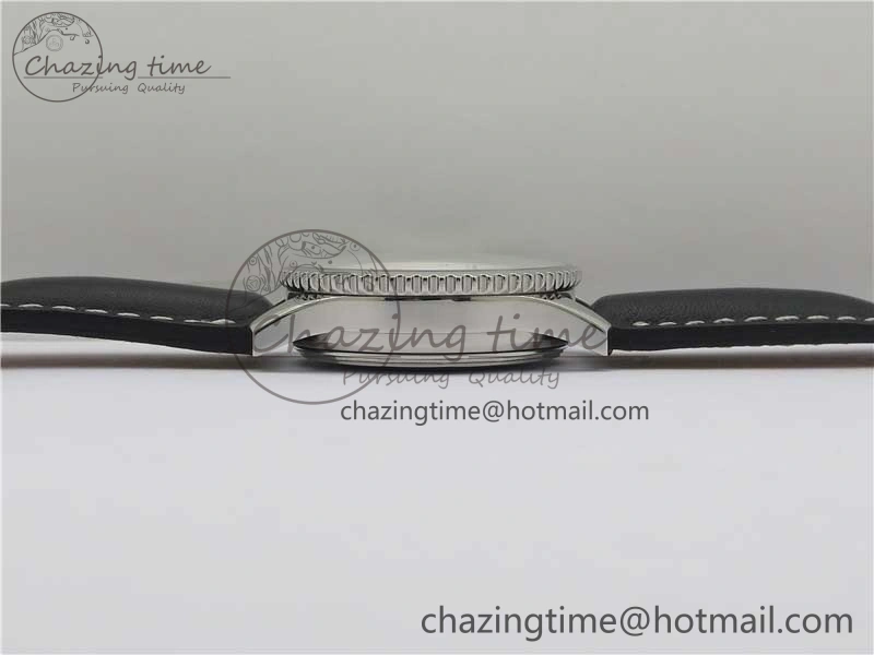 Navitimer 41mm SS B50 Best Edition SS Black Dial Stick Markers on Black Leather Strap A7750