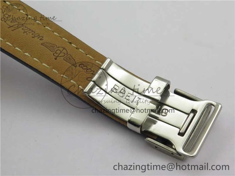 Navitimer 41mm SS B50 Best Edition SS Blue Dial Numeral Markers on Leather Strap A7750