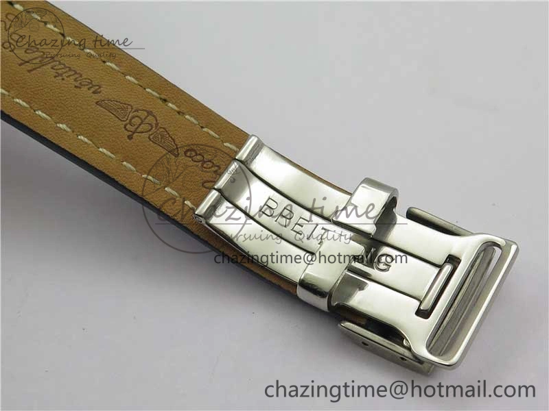 Navitimer 41mm SS B50 Best Edition SS Blue Dial Numeral Markers on Leather Strap A7750
