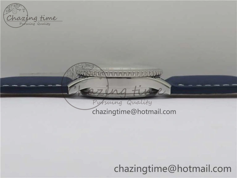 Navitimer 41mm SS B50 Best Edition SS Blue Dial Numeral Markers on Leather Strap A7750