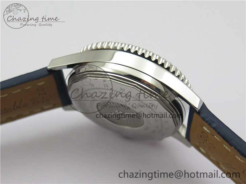 Navitimer 41mm SS B50 Best Edition SS Blue Dial Numeral Markers on Leather Strap A7750
