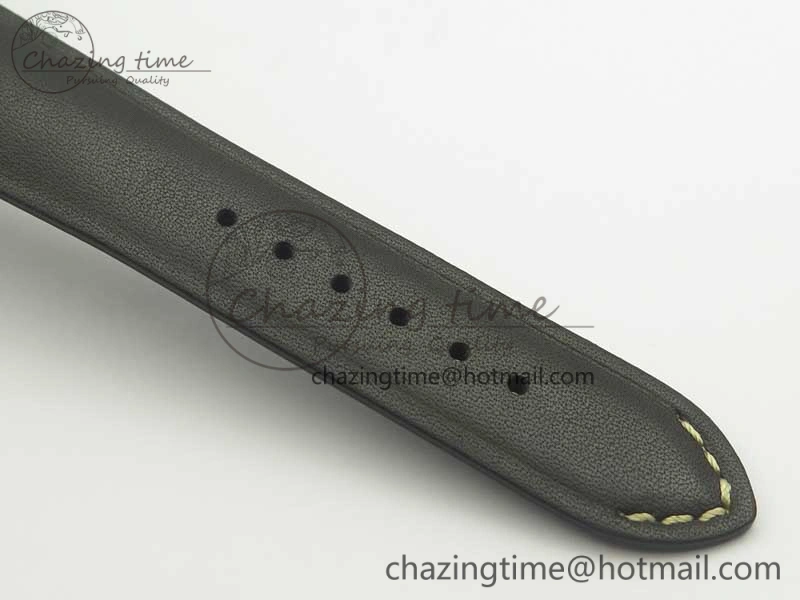 Navitimer 8 Automatic 41mm Black Steel ZF 1:1 Best Edition Black Dial on Black Leather Strap A2824