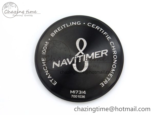 Navitimer 8 Automatic 41mm PVD TF 1:1 Best Edition Black Dial on Black Leather Strap A2824