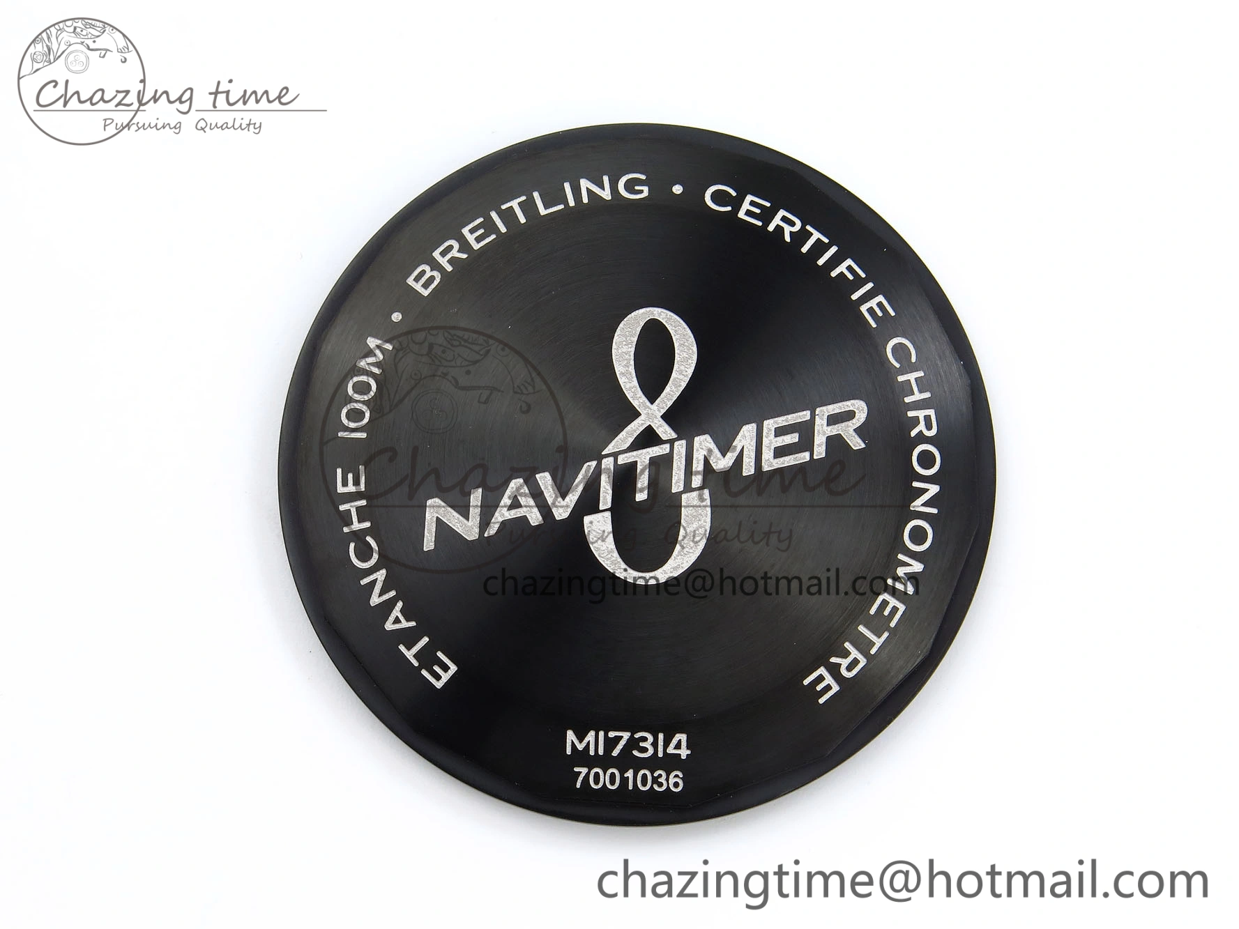 Navitimer 8 Automatic 41mm PVD TF 1:1 Best Edition Black Dial on Black Leather Strap A2824