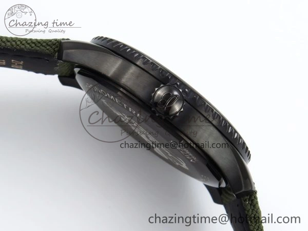 Navitimer 8 Automatic 41mm PVD TF 1:1 Best Edition Green Dial on Green Nylon Strap A2824