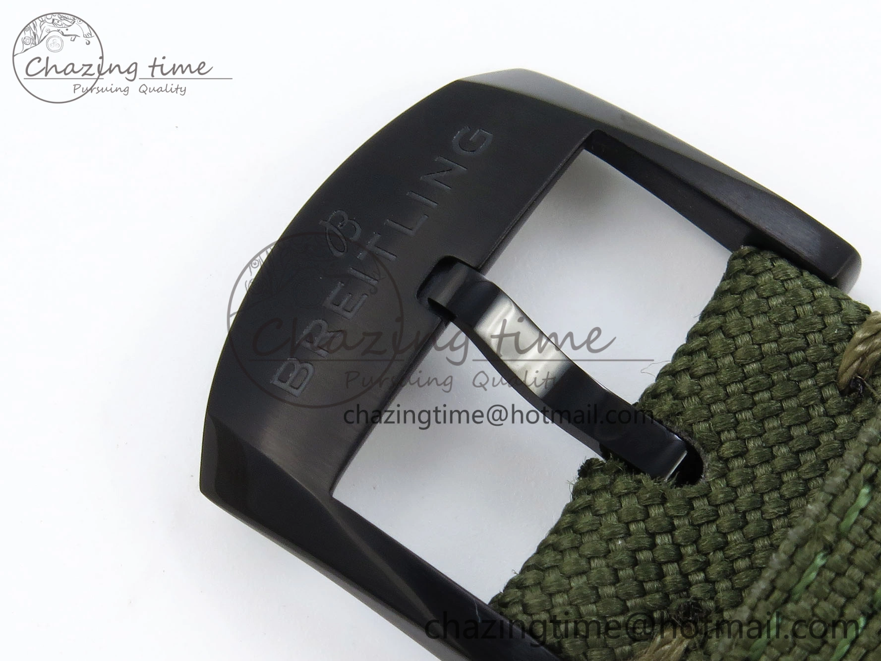 Navitimer 8 Automatic 41mm PVD TF 1:1 Best Edition Green Dial on Green Nylon Strap A2824