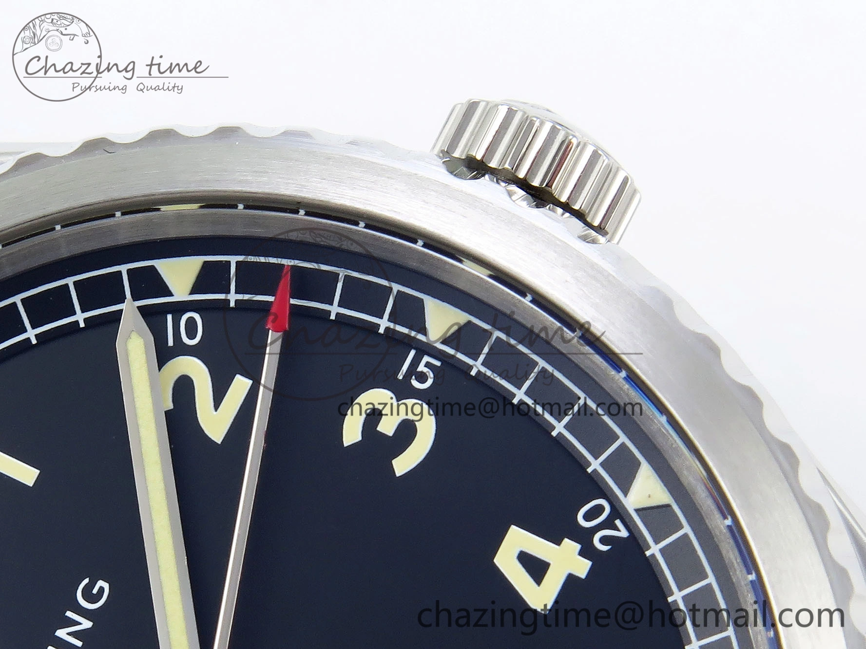 Navitimer 8 Automatic 41mm SS TF 1:1 Best Edition Black Dial on SS Bracelet A2824
