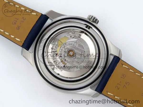 Navitimer 8 Automatic 41mm SS TF 1:1 Best Edition Blue Dial on Blue Leather Strap A2824