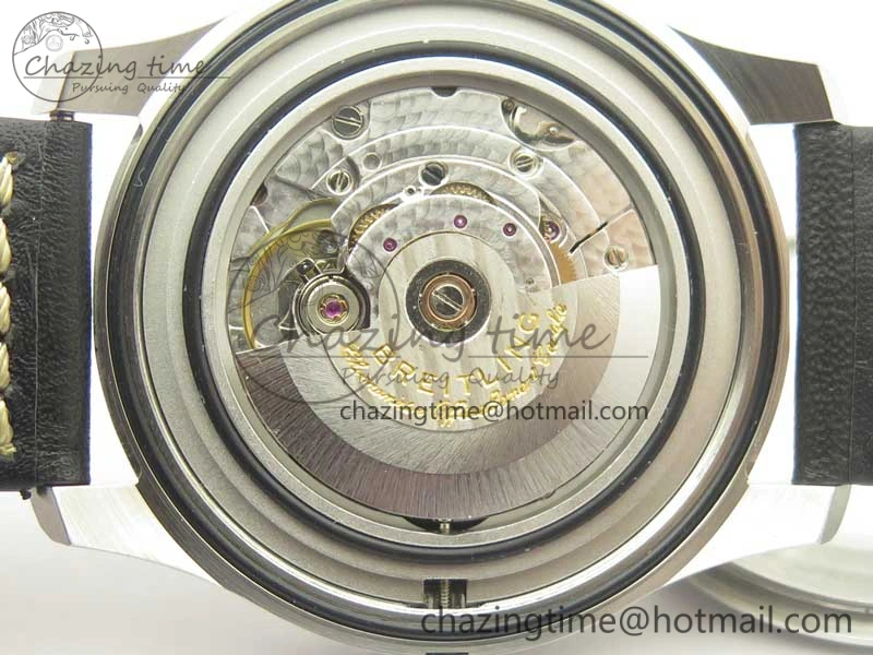 Navitimer 8 Automatic 41mm ZF 1:1 Best Edition Black Dial on Black Leather Strap A2824