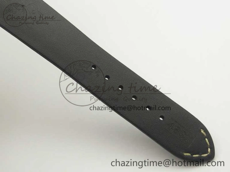 Navitimer 8 Automatic 41mm ZF 1:1 Best Edition Black Dial on Black Leather Strap A2824