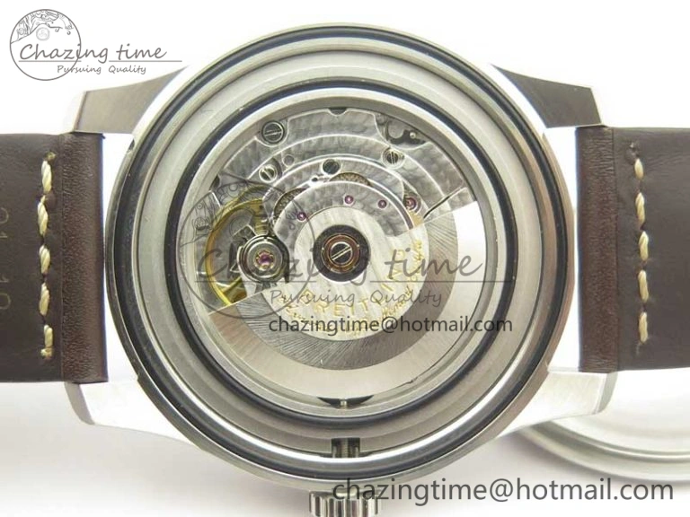 Navitimer 8 Automatic 41mm ZF 1:1 Best Edition Blue Dial on Brown Leather Strap A2824
