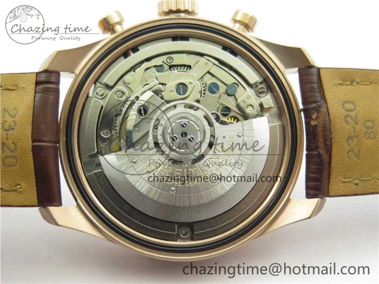 Navitimer 8 B01 Chrono 43mm RG Best Edition Brown Dial on Leather Strap A7750