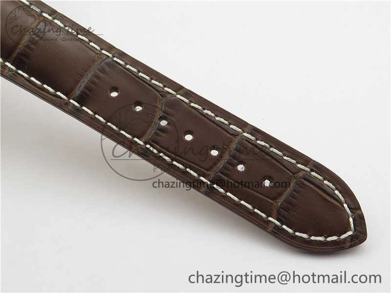 Navitimer 8 B01 Chrono 43mm RG Best Edition Brown Dial on Leather Strap A7750