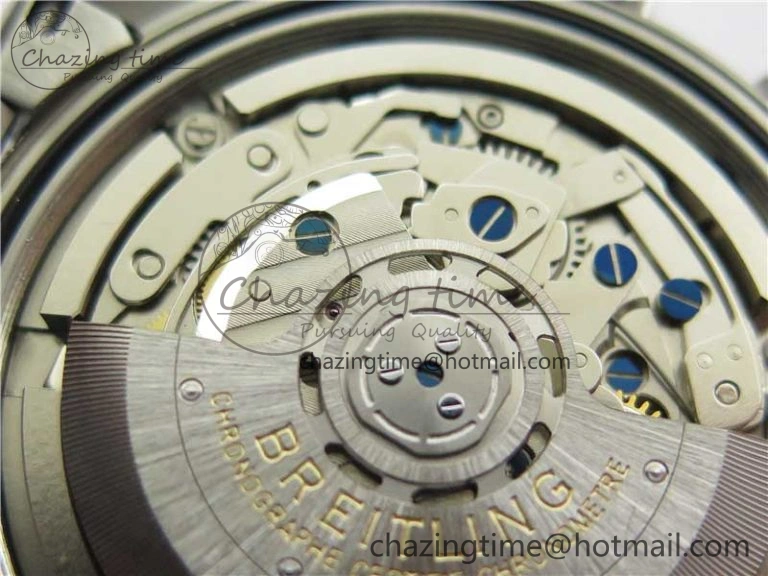 Navitimer 8 B01 Chrono 43mm SS Best Edition Blue Dial on SS Bracelet A7750